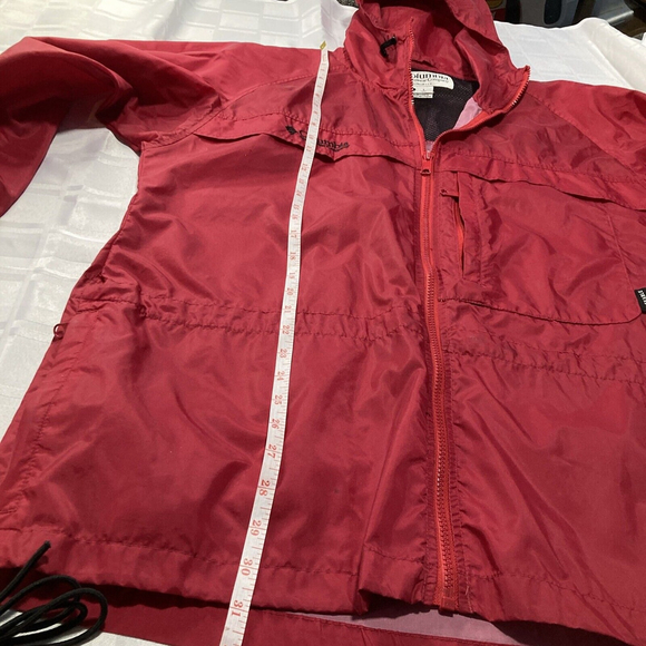 Vintage Columbia Sportswear Windbreaker Jacket Adult Large L Red Packable Coat - Picture 12 of 16
